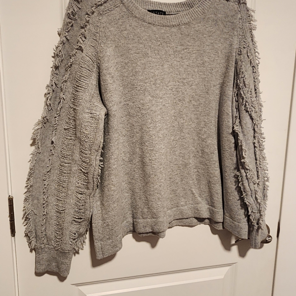 Grey Large 1. STATE, 57% cotton, 20% polyester, 20% Acrylic, 3% Spandex